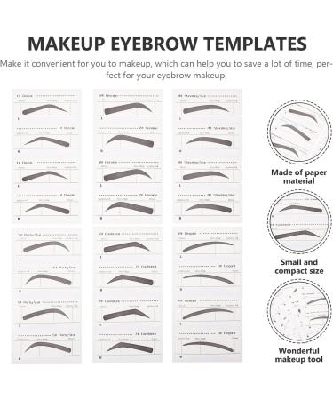 TEHAUX Pochoirs Sourcils Jetables 6 Pi ces Papier Maquillage Sourcils Femmes D butantes Autocollants Pr cision Beaut Usage Quotidien - Buy Online on GoSupps.com