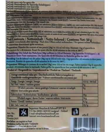  lobo LOBO Teriyaki Sauce Mix 3 x 50 g pour Spareribs - Buy Online on GoSupps.com
