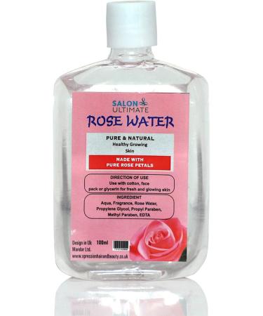 100% Pure Natural Rose Water Toner Cleanser Moisturizer # Fresh Face Salon 100ML - Buy Online on GoSupps.com