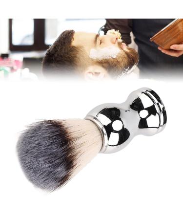 Premium Men's Shaving Brush - Soft Bristles Handcrafted Silver Handle Ideal for Salon & Home Use - Buy Online on GoSupps.com
