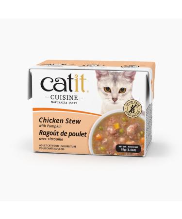 Catit Cuisine Chicken Stew with Pumpkin 95 g Cat Food Wet Cat Food Cat Food Wet Nourriture Pour Chat Cat Wet Food Chat Kitten Food Kitten Wet Food Canned Cat Food Nourriture Chat