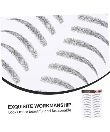 IWOWHERO Eyebrow Sticker 3 Sheets Waterproof Eyebrow Stickers Waterproof Stickers Authentic Eyebrows Stickers Eyebrow Tool 3d 1 count (Pack of 1) Black - Buy Online on GoSupps.com