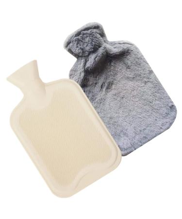 Heat bottles heat bottle with a soft cover 2l heat bottle bed bottle soft fluff heat bottle hot water bag for pain relief for neck back shoulder and legs for most people