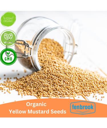 Organic Yellow Mustard Seeds 500g | Certified Organic by Fenbrook Organic - Buy Online on GoSupps.com