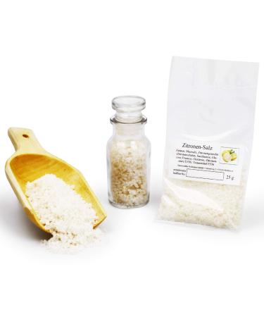 Feine W rze Lemon Salt - Specialty Lemon Salt - Coarse spiced salt for fish meat salad soup sauce - 25 g