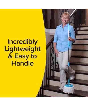 Hurricane Spin Mop by BulbHead As Seen On TV Mop & Bucket System | Super-Absorbent Microfiber Head, Reaches Anywhere, Spin Away Germs & Dirt - Buy Online on GoSupps.com