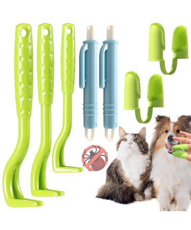 BDSHUNBF 7PCS Tick Remover Tool Multifunctional Tick Remover Kit Painlessly Tick Professional Tick for Dogs Cats Rabbits Humans Pets (Clip)