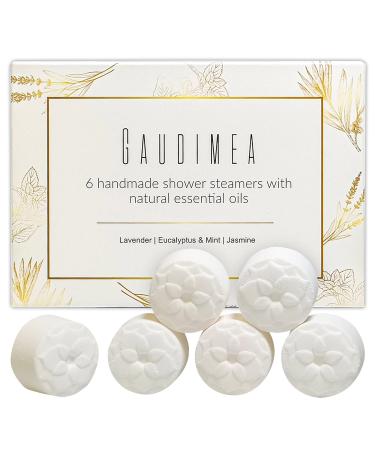 Gaudimea Aromatherapy Shower Steamers - Organic Shower Bombs with Essential Oils - Premium Gift for Woman and Man - Unique Personalized Gift for Self Care  Relaxation  HomeSpa and Stress Relief