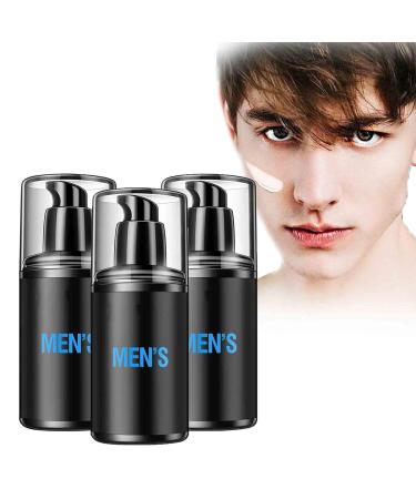Men's makeup cream moisturizing spot-covering light nude makeup cream oil control and hydration men's concealer isolation cream long-lasting refreshing non-sticky hide pores cover blemishes 3pcs
