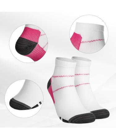 Halinuia 12 Pairs Compression Socks - L/XL Support Stockings for Women & Men | Short Athletic Hiking Jogging & Running Gear - Buy Online on GoSupps.com
