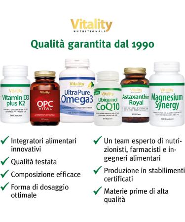 OPC Grape Seed Extract 150mg and Vitamin C. Made from Premium French Grapes. Laboratory Tested 60 Capsules. Anti-Aging Antioxidants. No Additives. Vitality Nutritionals by VitaminExpress - Buy Online on GoSupps.com