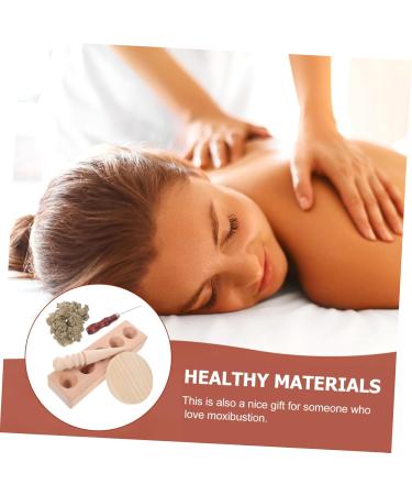 Minkissy Aita Form Heat Moxa Set - Healthy Wooden Moxakegel Tools for Wormwood & Large Mold - Discover Quality International Shipping Available - Buy Online on GoSupps.com