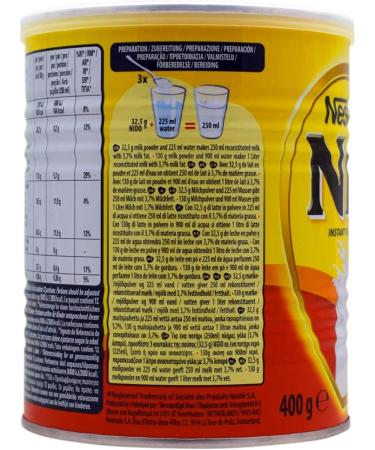  Nido Nestle Nido - 3 x 400 g - Buy Online on GoSupps.com