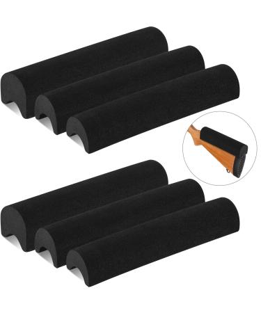 Gueevin 6 Pieces Rifle Cheek Riser Rest Pad Black EVA Foam Non Slip Cheek Riser for Rifle Gun Buttstock Cover