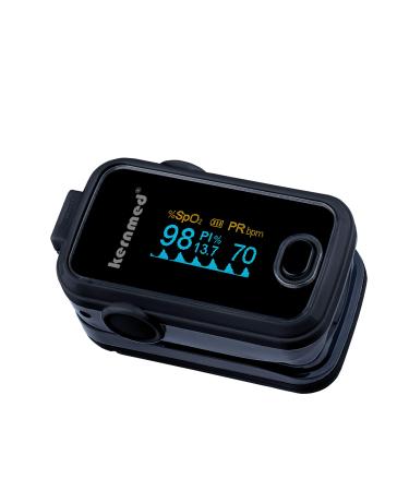 Kernmed Pulse Oximeter A310 black +Alarm+Pulse Tone+Perfusion Index +Accessories