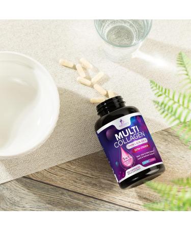 Multi Collagen Pills 2400 mg - Advanced Types I II III V X - Hydrolyzed Multi Collagen Peptides Pills Collagen Supplements for Women & Men - Hair Skin & Nail Support Supplement - 120 Capsules 120 Count (Pack of 1) - Buy Online on GoSupps.com
