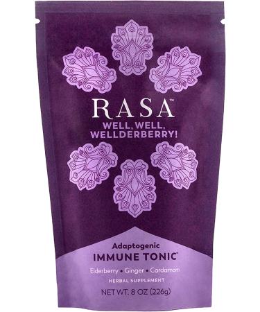 Rasa Wellderberry Adaptogenic Mushroom Coffee Alternative | Vegan Keto Ayurveda Wellness Tonic with Chaga + Reishi (8 oz. / 30 Servings)