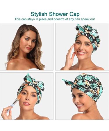 Waterproof Reusable Shower Hood for Women | Large Elastic Hair Cover for Long Hair | Adjustable Fit for All Head Sizes - Buy Online on GoSupps.com
