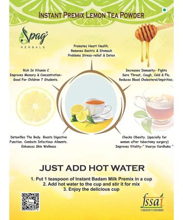  AOZA AOZA Spag Herblas Instant Lemon Tea Powder 200g - Buy Online on GoSupps.com