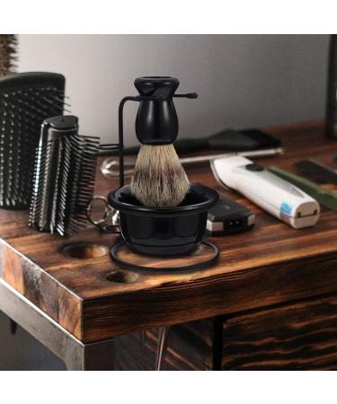 Fomiyes Metal Stand & Shaving Brush Set for Men - Premium Grooming Kit for an Ultimate Shave - Buy Online on GoSupps.com
