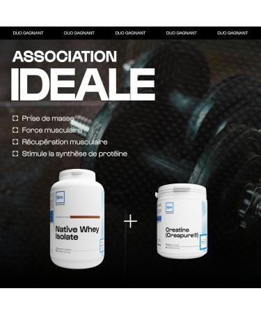 Isolat De Whey Native - 1kg Chocolat - Lait Fran ais - Jusqu' 85% de prot ines par dose - Whey Protein - Musculation - Prise de Masse Musculaire | Nutrimuscle Chocolat 1 Kg (Lot de 1) - Buy Online on GoSupps.com