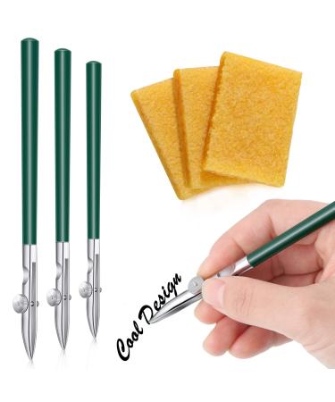 Zonon 6 Pieces Art Ruling Pen 3 Sizes Masking Fluid Pen and 50 x 35 x 5 mm Glue Residue Eraser  Ruling Ink Pen Set for Watercolor Drawing Mounting Art Artists Supplies (Green) - Buy Online on GoSupps.com