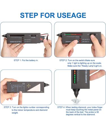 Diamond Tester Pen - High Accuracy Professional Gem Detector - Buy Online on GoSupps.com