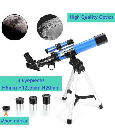 MaxUSee Kids Telescope 400x40mm with Finder Scope + Portable 10X42 Monocular for Moon Viewing, Bird Watching & Wildlife Scenery | Ideal for Kids & Beginners - Buy Online on GoSupps.com