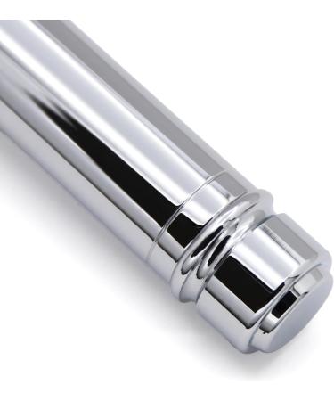 Edwin Jagger DES89BL Short Chrome-Plated Reusable Double-Cut Safety Razor for Men | Classic Shaving Experience - Buy Online on GoSupps.com