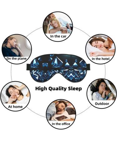 Buy Diamond Pattern Print Unisex Sleep Mask - Double-Sided Eye Mask for Sound Sleep & Skin Care | International Shipping Available - Buy Online on GoSupps.com