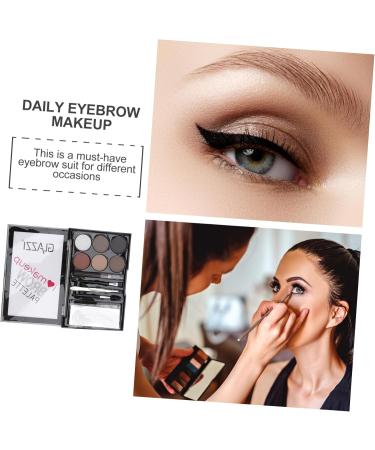 BIUDECO 2 Sets Eyebrow Powder Set Matte and Eye Brow Shaping Kit Cosmetic Supply Lit Abs - Buy Online on GoSupps.com