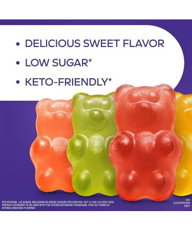 Atkiins Endulge Gummy Bears Low Sugar Low Carb 35 Calorie Treats Keto Candy 6 Count (180g) - Buy Online on GoSupps.com