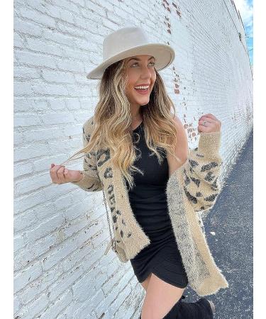 Lanzom Vintage Wide Brim Wool Fedora Jazz Hat - Black Medium - Buy Online on GoSupps.com