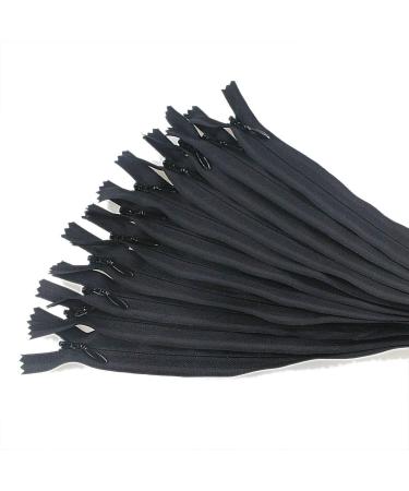Leekayer 24 inch Black Nylon Coil Zippers - Pack of 20 | DIY Sewing Tools for Crafts - Buy Online on GoSupps.com