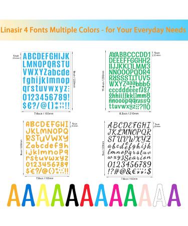 8 Sheets Letter Stickers  1008 Alphabet Stickers 1 inch Vinyl Self-Adhesive Sticker Letters  Black Alphabets ABC Stickers  for DIY Mailbox House Numbers  Scrapbooking Embellishments & Decorations A4 Sticker - Buy Online on GoSupps.com