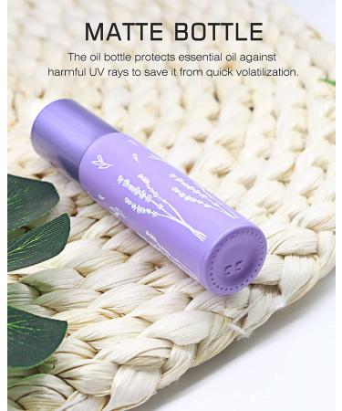 10ml Gemice Essential Oil Roller Bottles - 6 Pack with Stainless Steel Balls, Opener, Dropper - Portable Refillable Clear Perfume Sample Bottles - Buy Online on GoSupps.com