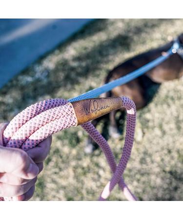 Wooflinen Ultra Reflective Premium 6ft Dog Slip Leash | Ideal for Training Strong Pullers | Mountain Climbing Rope | Pink Marshmallow - Buy Online on GoSupps.com