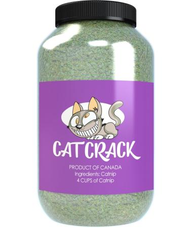Cat Crack Catnip, Premium Blend Safe for Cats, Infused with Maximum Potency Your Kitty is Sure to Go Crazy for 4 Cups