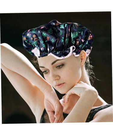 3-Piece FRCOLOR Double-Layer Satin Shower Cap Set for Women - Water-Proof, Breathable & Stylish Hair Protection - Buy Online on GoSupps.com
