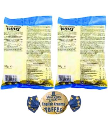 Toffee Sweets Walkers Nonsuch English Creamy Flavour x 2 Bags x 150g Each Bundle with TinTastic Silver Window Lid Refillable On-the-Go Travel Tin - Buy Online on GoSupps.com