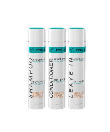 UNNIQUE KBS Hair Care Kit - Repairing Shampoo and Conditioner & Leave-in Treatment After Care Set for Keratin Treated Hair
