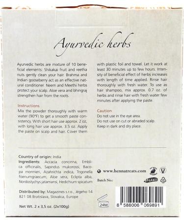 Organic Ayurvedic Herbs for Healthy Hair - 200g | Indian Natural Hair Care - Buy Online on GoSupps.com