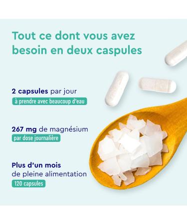 Magnesium Citrate Capsules - Elemental and High Dose - 120 Capsules of Highly Bioavailable Tri-Magnesium Dicitrate - Vegan Lab Tested & No Additives - Buy Online on GoSupps.com