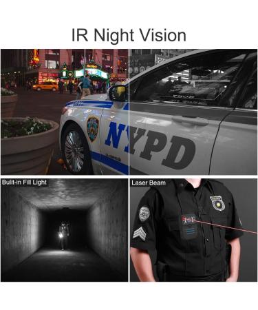 XIYXIN Police Body Camera 1296P 30FPS 38MP | Built-in 64GB Memory | Waterproof with Night Vision & Audio Recording - Buy Online on GoSupps.com
