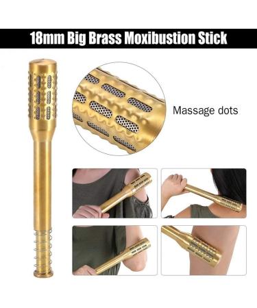Zhongjiuyuan Big Brass Moxa Rader - 10 Pieces Moxa Sticks for Meridian Massage & Chinese Medicine Therapy | Health Care for All Ages - Buy Online on GoSupps.com