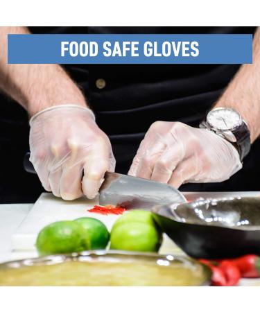 Dre Health Powder Free Disposable Gloves Medium - 100 Pack, Clear Vinyl Medical Exam Gloves - Pack of 100 - Buy Online on GoSupps.com