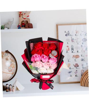Artibetter Immortal Bouquet Forever Flower Real Rose Petals Eternal Rose Flower Bouquet Preserved Flowers Flores Soap Rose Bouquet Scented Soap Bouquet Fake Rose Artificial Roses Soap Flower - Buy Online on GoSupps.com