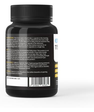 WBP T5 Black Ultimate (1 Month Supply) - Ultra High Strength Thermogenic Fat Burner - Keto Diet & Weight Management Pills - Vegan Friendly & GMP Certified UK Made Fitness Supplement - 30 Capsules - Buy Online on GoSupps.com