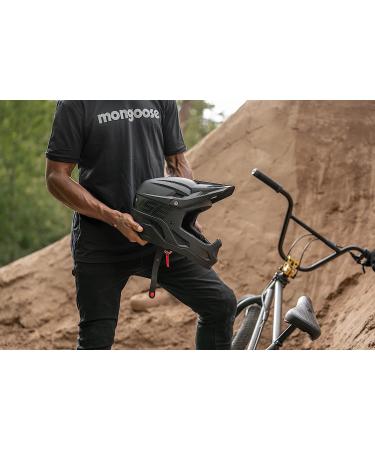 Mongoose Full Face Team Issue Bike Helmet | Matte Black Adult/Small | Head Circumferences 47-62cm - Youth & Adult Sizes - Buy Online on GoSupps.com