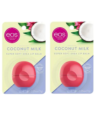 EOS Super Soft Shea Lip Balm Coconut Milk 0.25 oz (Pack of 2)